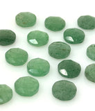 10mm Green Strawberry Quartz Rosecut Cabochons, Loose Gemstones, Green Strawberry Quartz Briolette Tablet Cut Rose Cuts Ring Stones