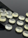 8 Pcs Lemon Quartz Rose Cut Cabochons, Loose Gemstones, Yellow Lemon Quartz Rose Cuts, 10mm