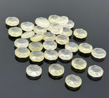 8 Pcs Lemon Quartz Rose Cut Cabochons, Loose Gemstones, Yellow Lemon Quartz Rose Cuts, 10mm