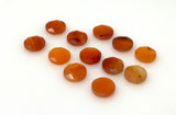 12 Pcs Natural Carnelian Rosecut Cabochons, Loose Gemstones, Carnelian Rose Cuts Ring Stones, 10mm