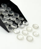 10mm Crystal Quartz Rosecuts Cabochons, Loose Gemstones, Clear Crystal Quartz Rose Cuts, Ring Stones