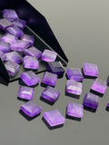 10 Pcs/ 12 Pcs Natural Amethyst Rose Cut Cabochons, Loose Gemstones, Rosecut Ring Stone, Amethyst Rosecuts, 8mm - 8.25mm