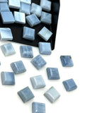 10 Pcs / 12 Pcs Natural Blue Opal Rosecut Cabochons, Loose Gemstones, Blue Opal Rose Cuts, Ring Stones, 8mm