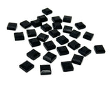 10 Pcs / 12 Pcs Black Onyx Rose Cut Cabochons, Loose Gemstones, Black Onyx Ring Stones Rosecuts, 8mm