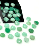 Chrysoprase Rosecut Loose Gemstones Cabochons, Natural Chrysoprase Rose Cuts Ring Stones Bulk Wholesale DIY Jewely Making Supplies, 9mm-10mm