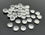 10mm Crystal Quartz Rosecuts Loose Gemstone Cabochons, Clear Crystal Quartz Rose Cuts Bulk Wholesale DIY Jewelry Making Ring Stones