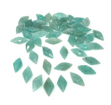 9 Pcs /10 Pcs Amazonite Rosecut Gemstones Cabochons, Peruvian Amazonite Rose Cuts Ring Stones, Bulk Wholesale DIY Jewerly Making Gemstones