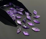 8 Pcs Amethyst Rosecut Cabochons Loose Gemstones, Natural African Amethyst Rosecut Ring Stones, Bulk Wholesale DIY Jewelry Making Gemstones