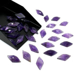 8 Pcs Amethyst Rosecut Cabochons Loose Gemstones, Natural African Amethyst Rosecut Ring Stones, Bulk Wholesale DIY Jewelry Making Gemstones