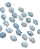 10 Pcs / 12 Pcs Natural Blue Opal Rosecut Cabochons, Loose Gemstones, Blue Opal Rose Cuts, Ring Stones, 9x7mm - 10x7mm