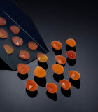 6Pcs/10 Pcs Carnelian Rosecuts, Natural Carnelian Loose Gemstone Ring Stones Rose cuts Bulk Wholesale DIY Jewelry Making Supplies 9mm- 10mm