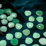 Chrysoprase Rosecut Loose Gemstones Cabochons, Natural Chrysoprase Rose Cuts Ring Stones Bulk Wholesale DIY Jewely Making Supplies, 9mm-10mm