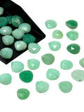 Chrysoprase Rosecut Loose Gemstones Cabochons, Natural Chrysoprase Rose Cuts Ring Stones Bulk Wholesale DIY Jewely Making Supplies, 9mm-10mm