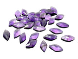 8 Pcs Amethyst Rosecut Cabochons Loose Gemstones, Natural African Amethyst Rosecut Ring Stones, Bulk Wholesale DIY Jewelry Making Gemstones