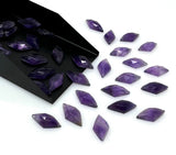 8 Pcs Amethyst Rosecut Cabochons Loose Gemstones, Natural African Amethyst Rosecut Ring Stones, Bulk Wholesale DIY Jewelry Making Gemstones