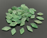 10 Pcs Green Strawberry Quartz Rosecut Gemstones Cabochons , Green Strawberry Quartz Rose Cuts Ring Stones Bulk DIY Jewelry Making Supplies