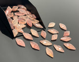 Strawberry Quartz Rosecut Loose Gemstone Cabochons, Strawberry Quartz Rose Cuts Bulk Wholesale DIY Gemstone Jewelry Making Ring Stones