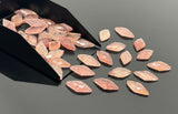 Strawberry Quartz Rosecut Loose Gemstone Cabochons, Strawberry Quartz Rose Cuts Bulk Wholesale DIY Gemstone Jewelry Making Ring Stones