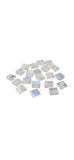 10 Pcs / 11 Pcs Rainbow Moonstone Connectors, Gemstone Connectors, Silver Plated Jewelry Findings, Jewelry Supplies, 20x15mm - 22x15.5mm