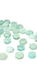 10 Pcs / 12 Pcs Natural Amazonite Rosecut Cabochons, Loose Gemstones, Amazonite Rose Cuts, Peruvian Amazonite Ring Stones, 8mm - 8.5mm