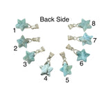 Sterling Silver Larimar Star Pendant, Spiritual Healing Energy Jewelry, Gemstone Chakra Jewelry, December Birthstone Crystal Pendant Gifts