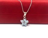 Larimar Gemstone Necklace, Rare Red and Blue Larimar Bohemian Jewelry, Larimar Star Pendant Jewelry Gifts, 1.25”x0.65”