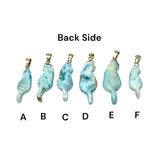 Larimar Gemstone Cat Pendant, Handmade Sterling Silver Large Dominican Republic Larimar Pendant Healing Stone AA+ Grade Blue Stone