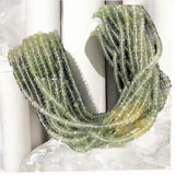 Natural Prehnite Beads, Gemstone Beads, Bulk Wholesale Beads for Jewelry Making, Jewelry Supplies, 4-5mm, 14"Strand