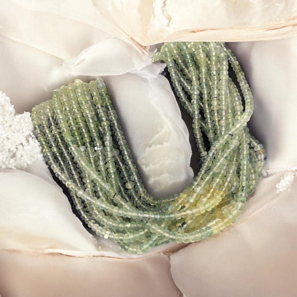 Natural Prehnite Beads, Gemstone Beads, Bulk Wholesale Beads for Jewelry Making, Jewelry Supplies, 4-5mm, 14