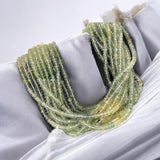 Natural Prehnite Beads, Gemstone Beads, Bulk Wholesale Beads for Jewelry Making, Jewelry Supplies, 4-5mm, 14"Strand