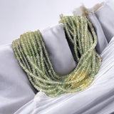 Natural Prehnite Beads, Gemstone Beads, Bulk Wholesale Beads for Jewelry Making, Jewelry Supplies, 4-5mm, 14"Strand