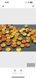 10 Pcs / 14 Pcs Natural Citrine Rose Cut Cabochons, Loose Gemstones, Citrine Ring Stones Rosecuts, 7mm - 9mm