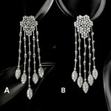 Sterling Silver CZ Pendant, Handmade Exclusive Pendant,Bridal Jewelry, Christmas Gifts, Bridesmaid Gifts, Thanksgiving Gifts, Gifts for Her