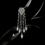 Sterling Silver CZ Pendant, Handmade Exclusive Pendant,Bridal Jewelry, Christmas Gifts, Bridesmaid Gifts, Thanksgiving Gifts, Gifts for Her