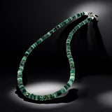 17.25” Emerald Pave Diamond Necklace, Spiritual Healing Crystal Necklace, Heart Chakra Gemstone Jewelry, May Birthstone Handmade Gifts