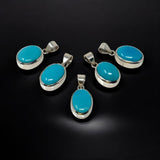 Silver Turquoise Pendant, Spiritual Healing Crystal Jewelry, Chakra Jewelry, Robin Egg Sleeping Beauty Turquoise Pendant, Birthstone Pendant