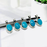 Silver Turquoise Pendant, Spiritual Healing Crystal Jewelry, Chakra Jewelry, Robin Egg Sleeping Beauty Turquoise Pendant, Birthstone Pendant