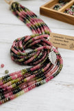Watermelon Tourmaline Gemstone Beads, Natural Multi Color Faceted Beads 4–4.5mm, Jewelry Making Supplies & Healing Crystal Beads