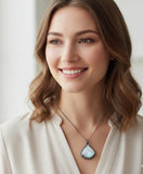 Rainbow Moonstone Gemstone Pendant, Silver Pave Diamond Pendant, Spiritual Healing Crytsal Jewelry, Healing Chakra Jewelry, June Birthstone