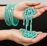 Amazonite Nugget Beads, Peruvian Amazonite Gemstone Beads, Jewelry Supplies, Bulk Wholesale Beads, 8mm - 12mm, 10” Strand