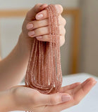 Strawberry Quartz Gemstone Beads, Jewelry Supplies for DIY Jewelry Making, Bulk Beads, Spiritual Healing Crytsal Beads, 4.5-5mm , 13" Strand