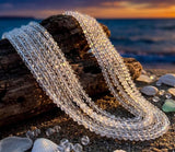 Clear Crystal Quartz Beads, Wholesale Bulk Beads, DIY Jewelry Making Supplies, Spiritual Energy Healing Chakra Gemstone Beads, 13" Strand