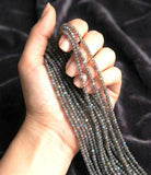 Natural Labradorite Beads, Blue Flash Faceted Gemstone Beads, Healing Crystal Jewelry Making Supplies, August Birthstone Spiritual Beads