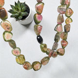 Natural Pink Green Watermoelon Tourmaline Beads for Jewelry Making
