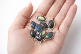 Set of labradorite gemstone connectors from Akstar Gems jewelry making supplies collection