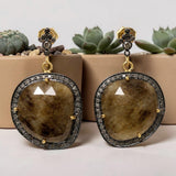September birthstone sapphire earrings handcrafted by Akstar Gems