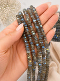 Natural Labradorite beads with blue flash for jewelry making supplies