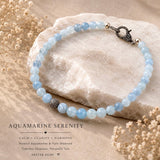 Handcrafted Aquamarine and diamond necklace by Akstar Gems