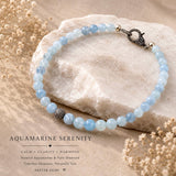 Handcrafted Aquamarine and diamond necklace by Akstar Gems