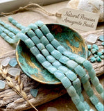 Amazonite chakra beads for Heart Chakra and Throat Chakra jewelry